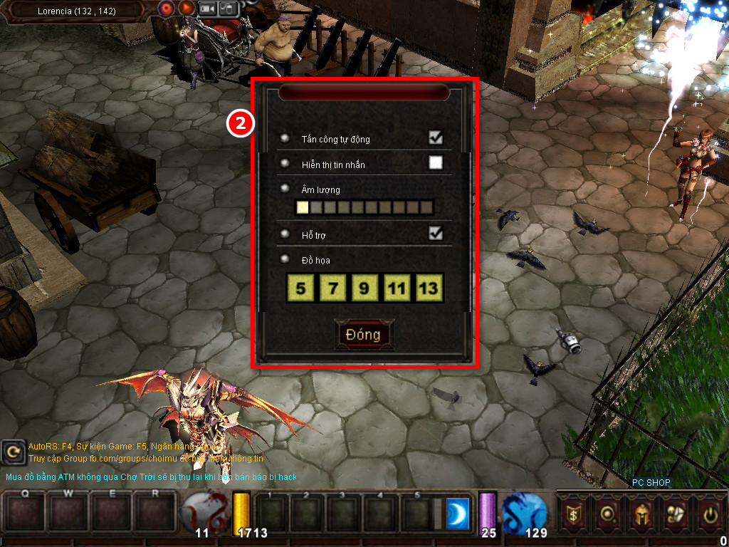 Chức năng chính của Game MU Nét Việt